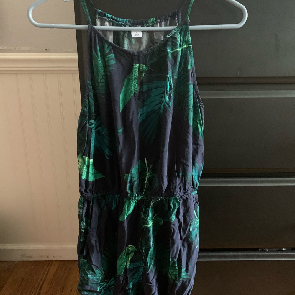 Palm leaf romper